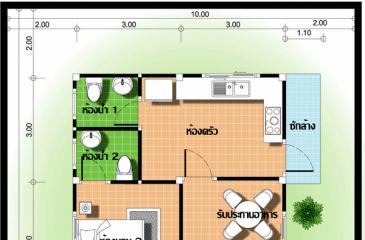 Одноэтажные дома из пеноблоков – самое недорогое жилье План 1 этажа дома